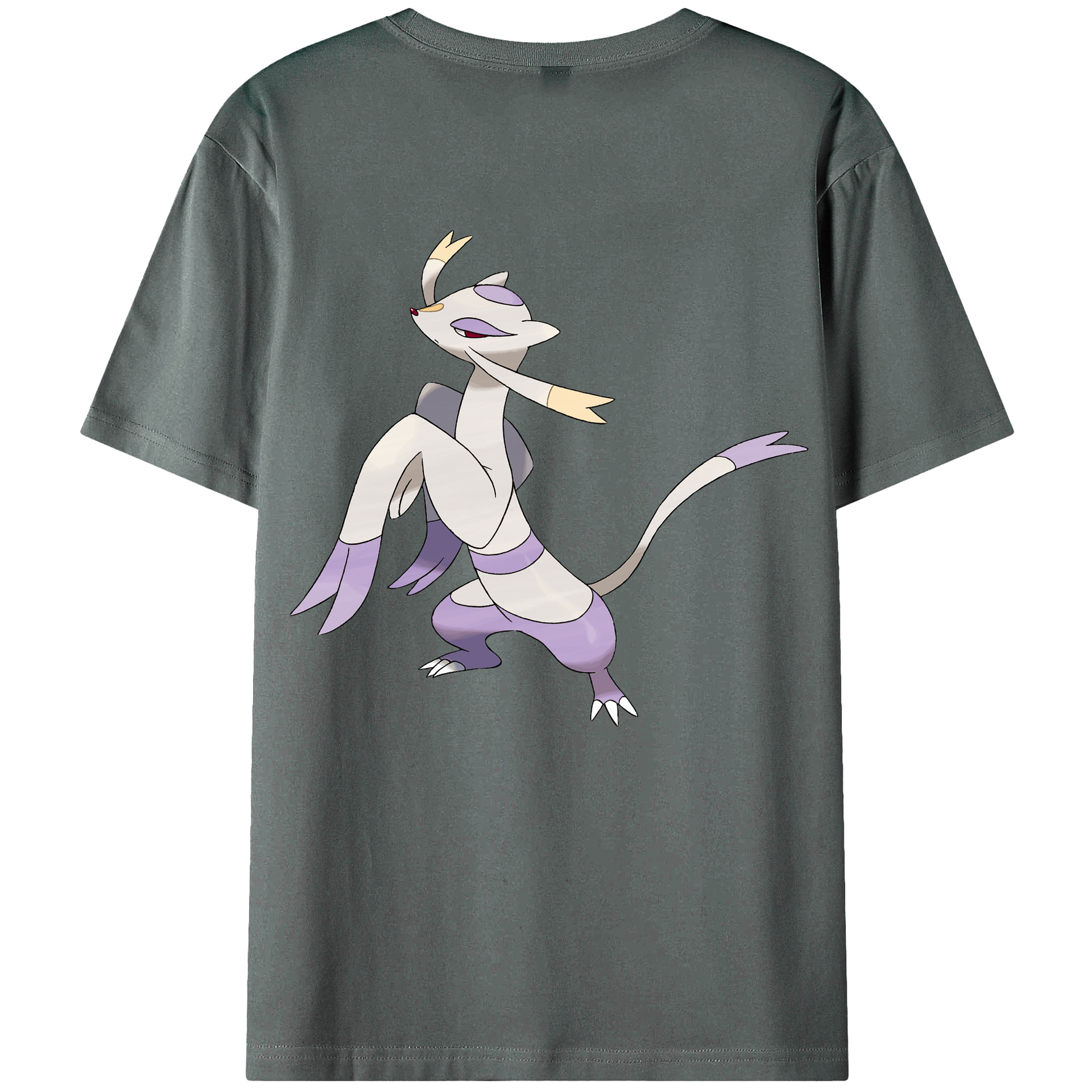 （画像用） ポケットモンスター Pokémon 綿100％ メンズ半袖Tシャツ（バックプリント） 通気性